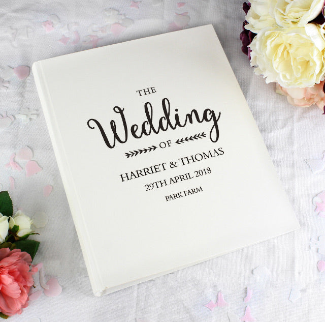 Personalised Rustic Wedding Traditional Album