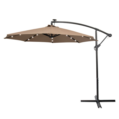 3M Garden Parasol with Solar-Powered LED Lights