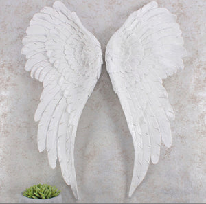 Pair Of Large Glitter Angel Wings