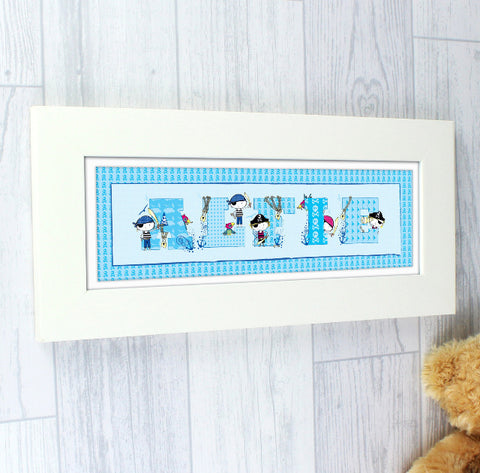 Personalised Pirate Letter Name Frame
