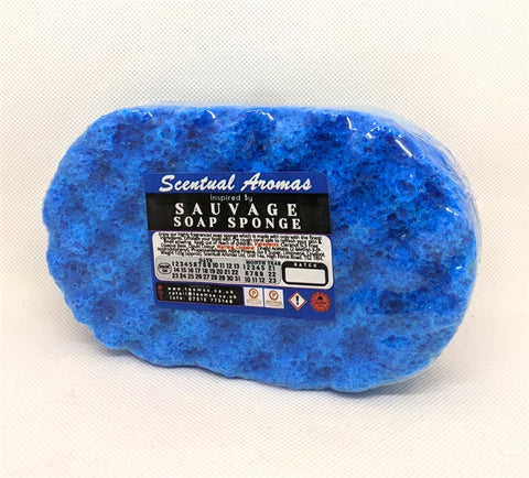 Fragranced Soap Sponge Exfoliator - Sauvage