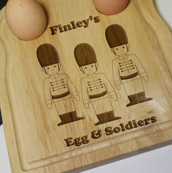Personalised Soldiers Egg & Toast Board