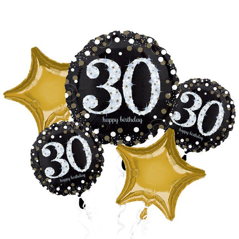 30th Birthday Sparkling Celebration Balloon Bouquet