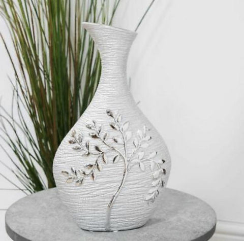 Silver Electroplated Tree Of Life Vase