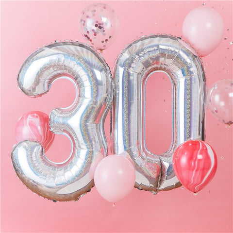 Age 30 Iridescent Balloon Kit
