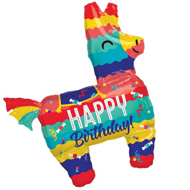 Piñata Happy Birthday SuperShape Balloon