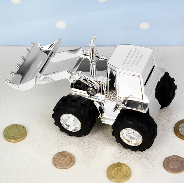 Personalised Digger Money Box