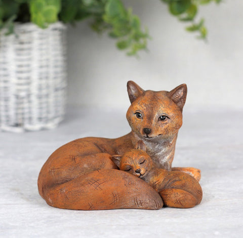 Mother And Baby Fox Ornament