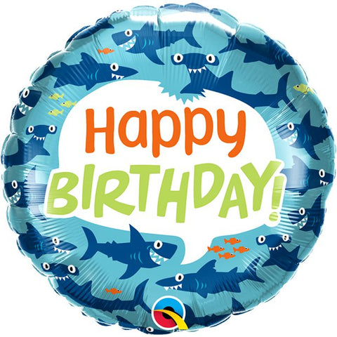Shark Happy Birthday Balloon