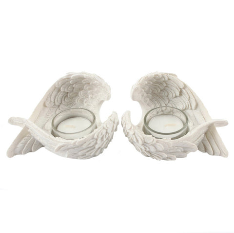 Set Of 2 Winged Candle Holders