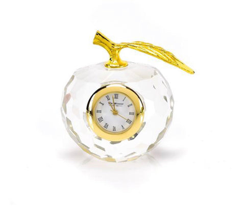 William Widdop Miniature Glass Clock - Apple