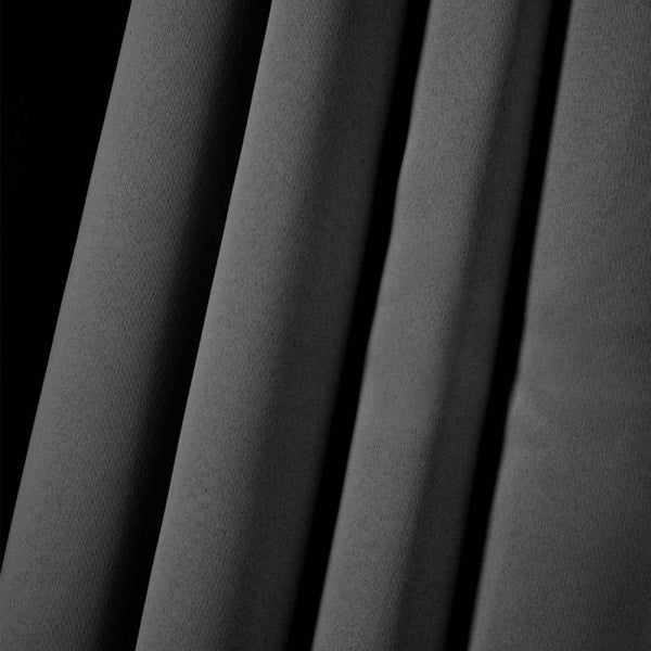 Pencil Pleat Thermal Blackout Curtains - Charcoal Grey