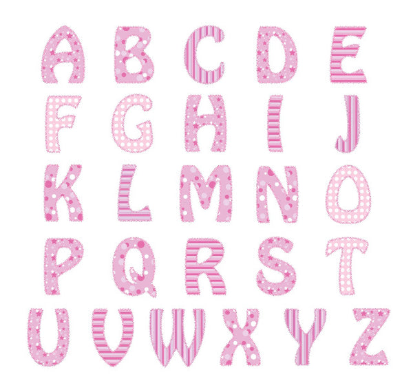 Personalised Pink Stitch Name Frame