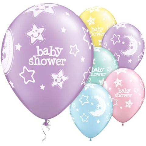 Baby Shower Moon & Stars Balloons