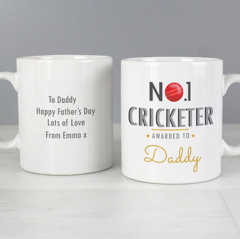 Personalised No.1 Cricketer Mug