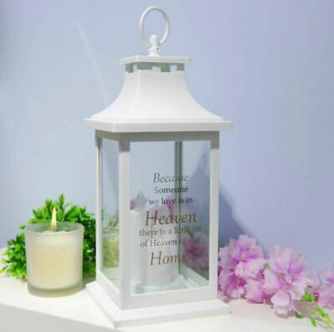 LED White Memorial Lantern - Home