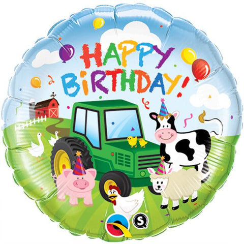 Happy Birthday Barnyard Balloon