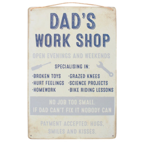 Dad’s Workshop Plaque