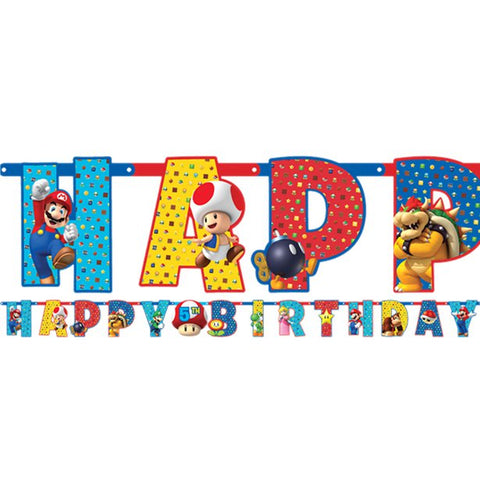 Super Mario Jumbo Add An Age Letter Banner