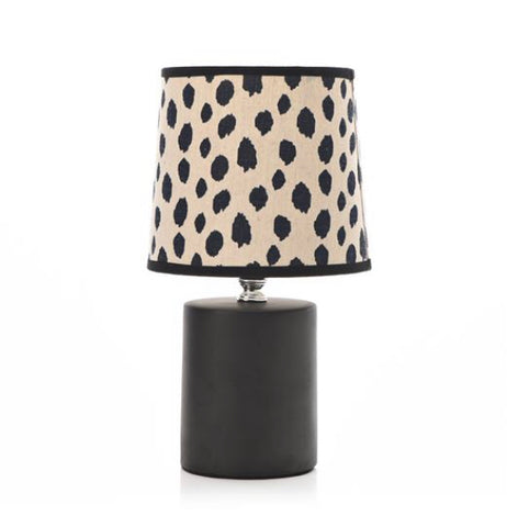 Small Table Lamp With Spotty Shade