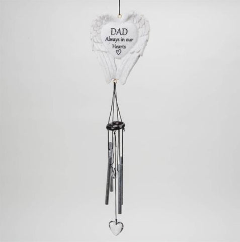 Thoughts Of You Graveside Wings Windchime - Dad