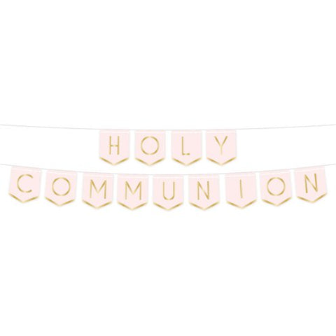 Pink ‘Holy Communion’ Banner