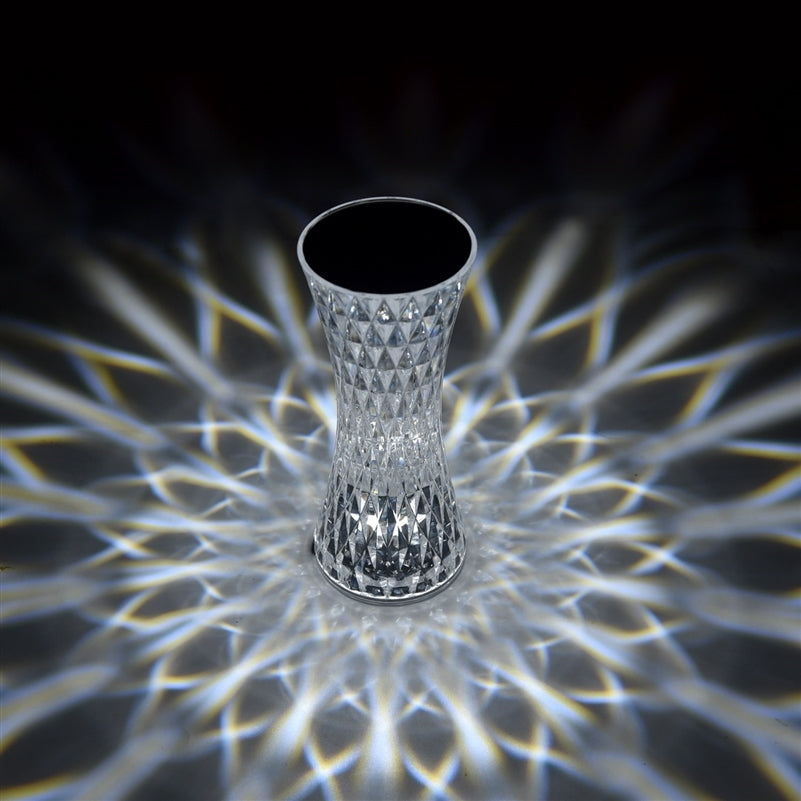 White Ice Diamond Touch Lamp - Mandala