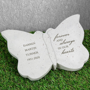 Personalised Forever and Always Memorial Butterfly