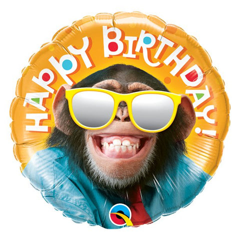 'Happy Birthday' Smiling Chimp Balloon