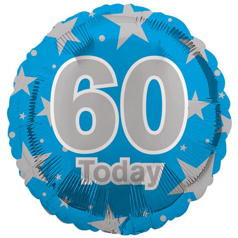 60th Blue Birthday Balloon
