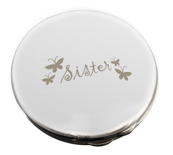 Sister Round Compact Mirror