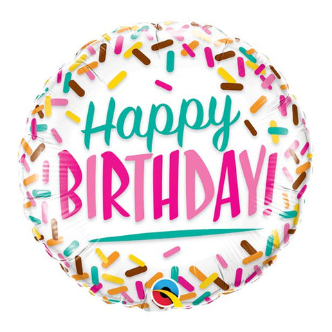 'Happy Birthday' Sprinkles Balloon