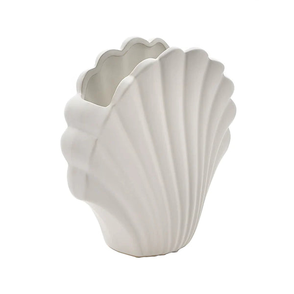 White Shell Vase