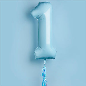 Blue 1st Birthday Balloon