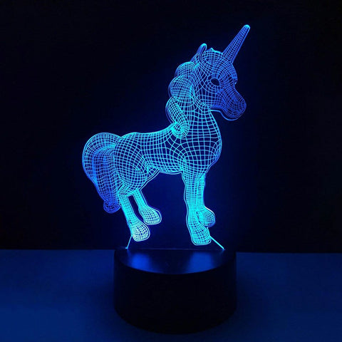 3D Unicorn Night Lamp