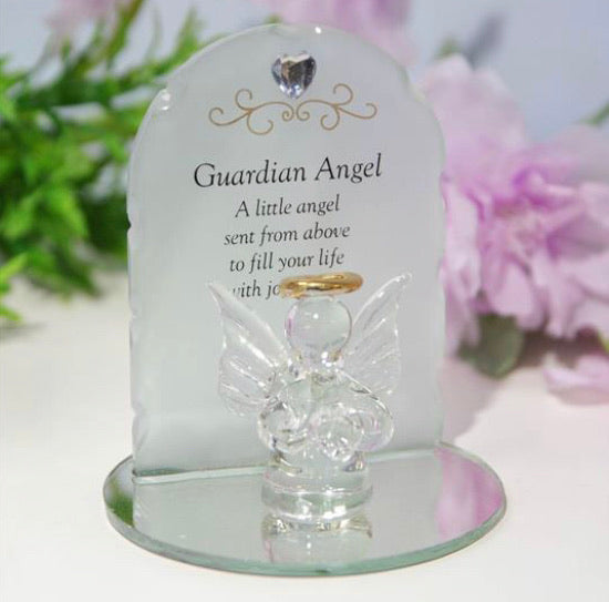 Thoughts Of You Glass Angel Ornament - Guardian Angel