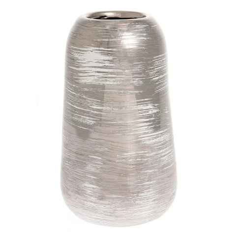 Silver Swirl Vase