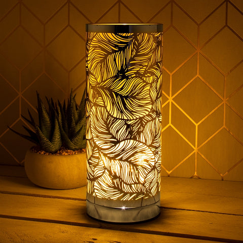 Amber & Silver Touch Sensitive Aroma Lamp