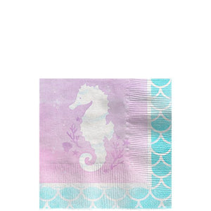 Mermaid Shine Paper Beverage Napkins