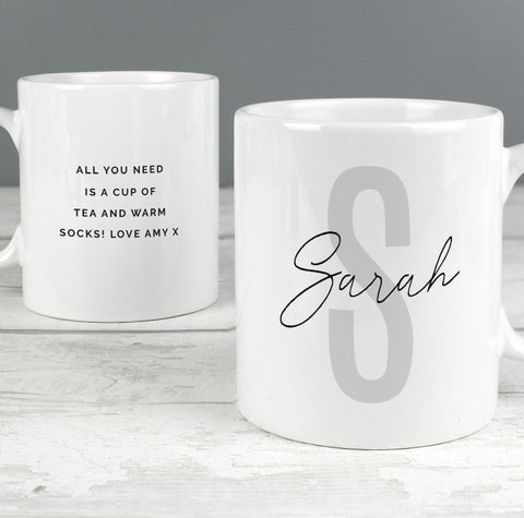 Personalised Name & Initial Mug