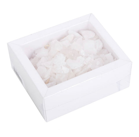 Box Of Clear Quartz Rough Crystal Chips